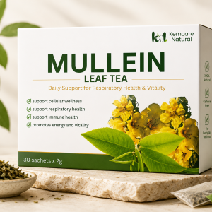 Kemcare Natural Mullein Leaf Tea – 30 Tea Sachets × 2g | Herbal Tea for Everyday Respiratory Wellness